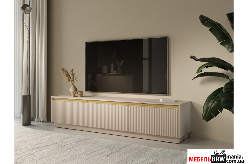 Тумба под ТВ Perfect Home Роял / Royal RTV180 3-дверная Бежевый