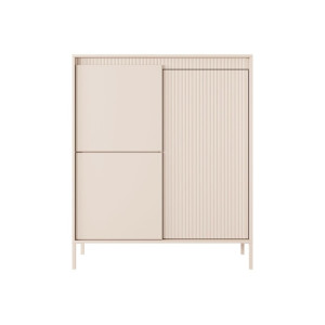 Комод высокий Perfect Home Сенсо / Senso 3D 3-дверный Беж