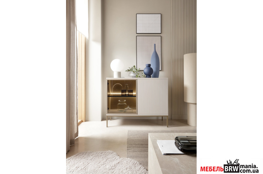 Комод с подсветкой Perfect Home Сенто / Sento K104 2-дверный Кашемир