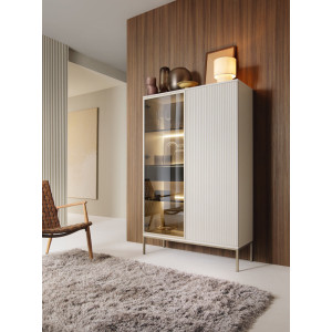 Витрина высокая с подсветкой Perfect Home Сенто / ...