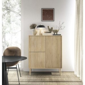 Комод высокий Perfect Home Таво / Tavo 3D/103 3-дверный Дуб кремона