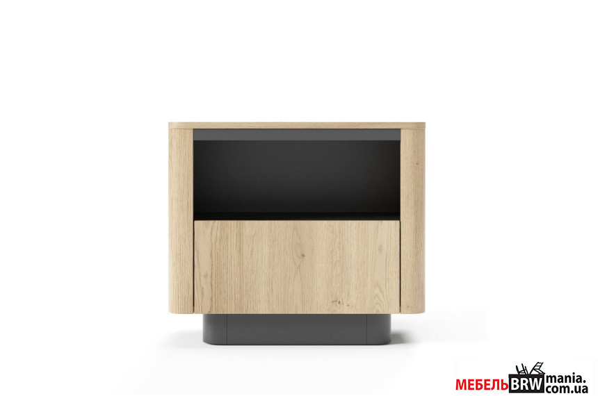 Тумба прикроватная Perfect Home Торро / Torro 1S/63 с 1 ящиком Дуб кремона/черный