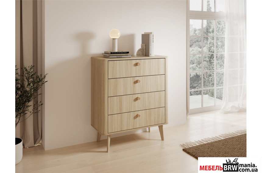 Комод Perfect Home Вики / Viki 4S/88 с 4 ящиками Дуб бариста