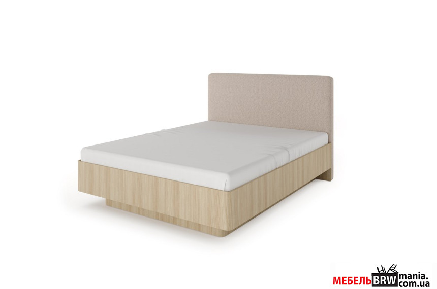 Кровать (каркас) Perfect Home Вики / Viki 160 с мягким изголовьем двухспальная Дуб бариста