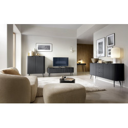 Модульная гостиная Zova черный Perfect Home