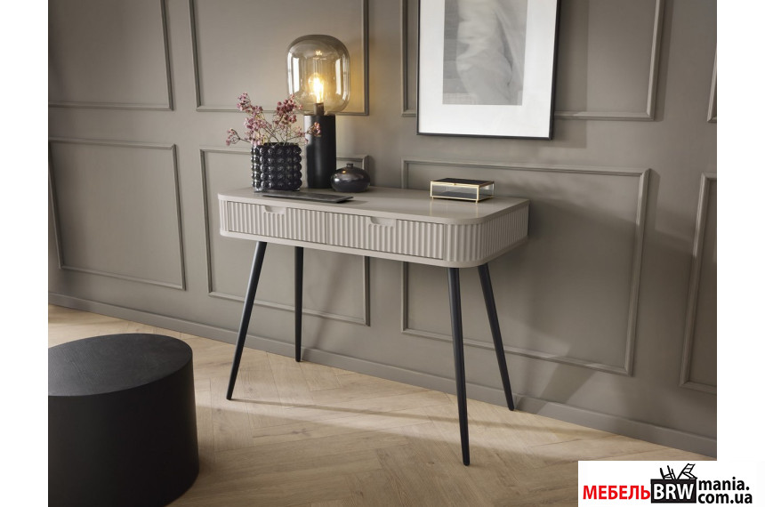 Стол туалетный Perfect Home Зова / Zova T103 с 2 ящиками и черными ножками Кашемир