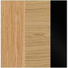 Дуб балтійський/дуб натуральний/чорний глянець