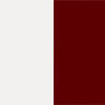Белый/бордовый глянец