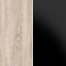 Дуб сонома/черный глянец