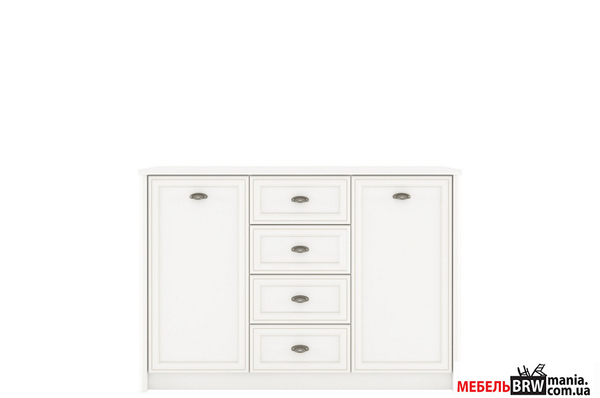 Комод Салерно / Salerno KOM2D4S Гербор 2-дверный с 4 ящиками Белый