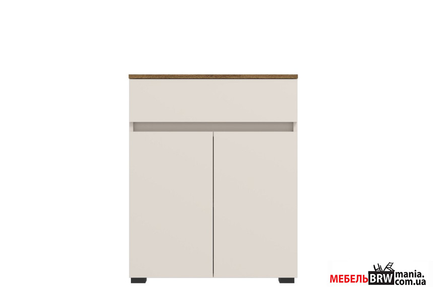 Тумба Анси / Ansi KOM2D1S Гербор 2-дверная с 1 ящиком Кашемир/дуб травиата