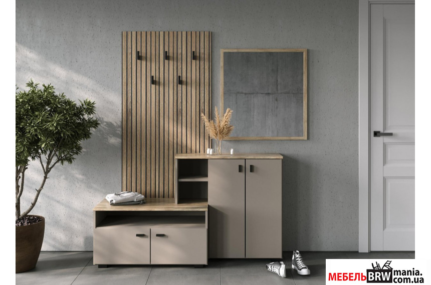 Прихожая Ебро / Ebro БРВ Тоффи/дуб кремона торро