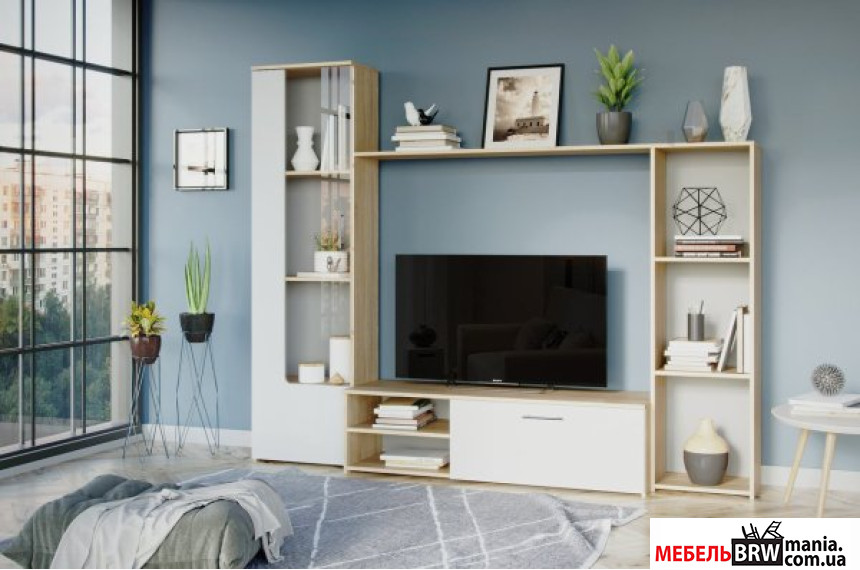 Стенка в гостиную Адель / Adel Нимфея альба Гербор