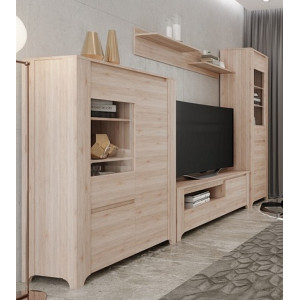 Стінка у вітальню Бордо / Bordo Гербор Дуб санремо...