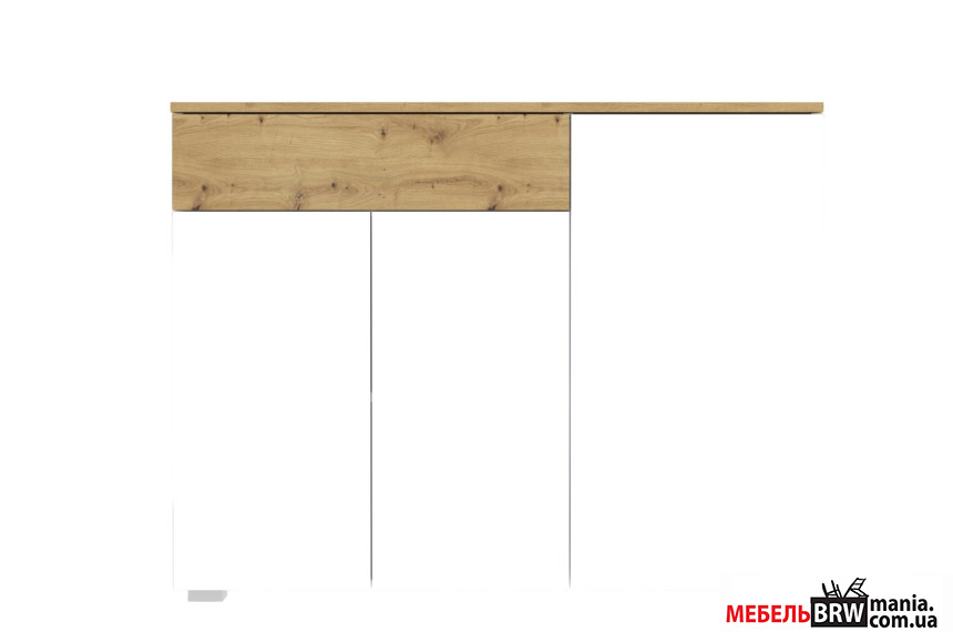 Комод Ребека / Rebeca KOM3D1S Гербор 3-дверный с 1 ящиком Дуб артизан/нимфеа альба