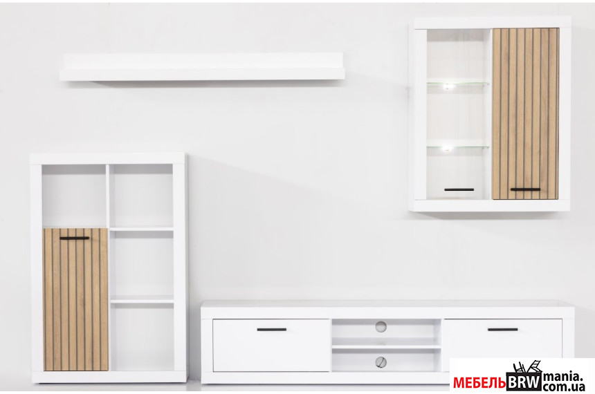 Стінка у вітальню Сансет / Sunset БРВ Німфея альба/табліла