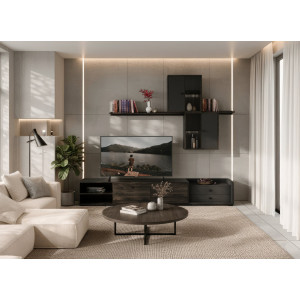 Стенка в гостиную Велар / Velar БРВ Каштан арвадон...