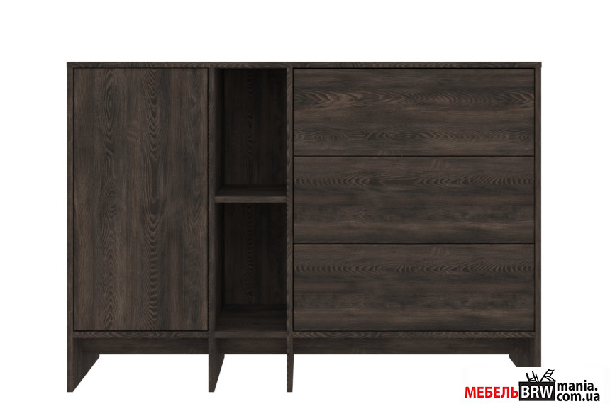 Комод Дублин / Dublin KOM1D3S Гербор 1-дверный с 3 ящиками Каштан авердонна минк