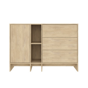 Комод Дублин / Dublin KOM1D3S Гербор 1-дверный с 3 ящиками Дуб кремона котта