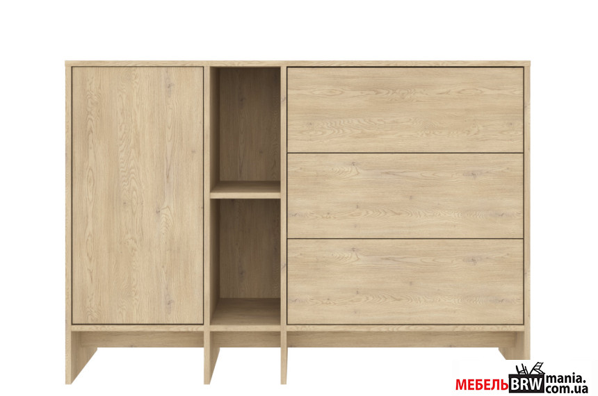 Комод Дублін / Dublin KOM1D3S Гербор 1-дверний з 3 шухлядами Дуб кремона котта