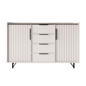 Комод Фреско / Fresko KOM2D4S БРВ 2-дверный с 4 ящиками Кашемир/каштан арвадонна минк