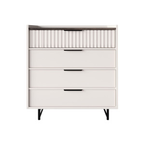 Комод Фреско / Fresko KOM4S БРВ с 4 ящиками Кашемир/каштан арвадонна минк