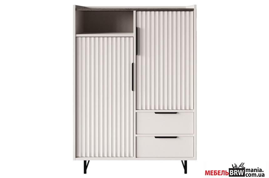 Комод Фреско / Fresko KOM2D2S БРВ 2-дверный с 2 ящиками Кашемир/каштан арвадонна минк