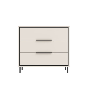 Комод Хилс / Heels KOM3S Гербор с 3 ящиками Кашемир/черный