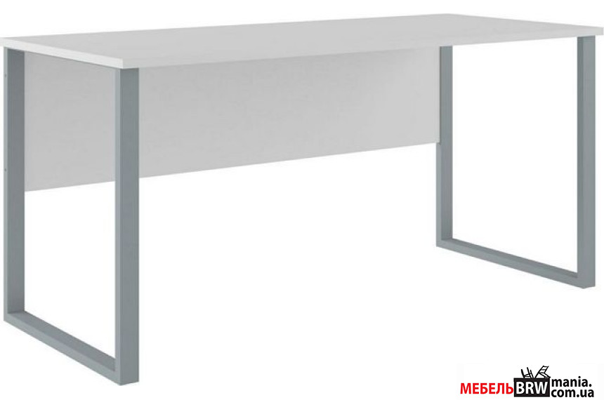 Стіл офісний комп'ютерний, письмовий Кабі / Kabi BIU160 Гербор Попелястий/антрацит