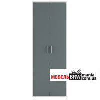 Шафа офісна для одягу Кабі / Kabi SZF2D/79/220 Гербор 2-дверна Попелястий/антрацит Шафа офісна для одягу Кабі / Kabi SZF2D/79/220 Гербор 2-дверна Попелястий/антрацит