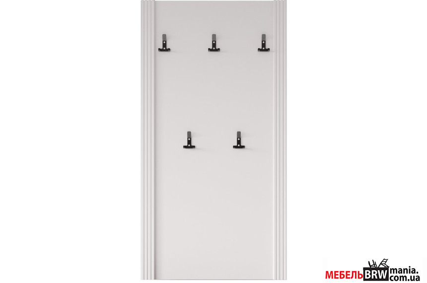 Вешалка Канди / Kandy WIE75 БРВ настенная Белый альпийский/дуб стирлинг/белый матовый