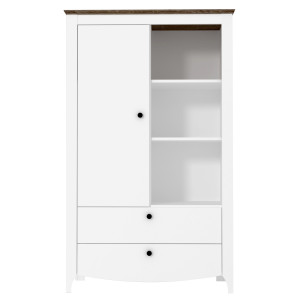 Тумба Карина / Karina KOM1D2S Гербор 1-дверная с 2 ящиками Нимфеа альба/дуб сонома трюфель