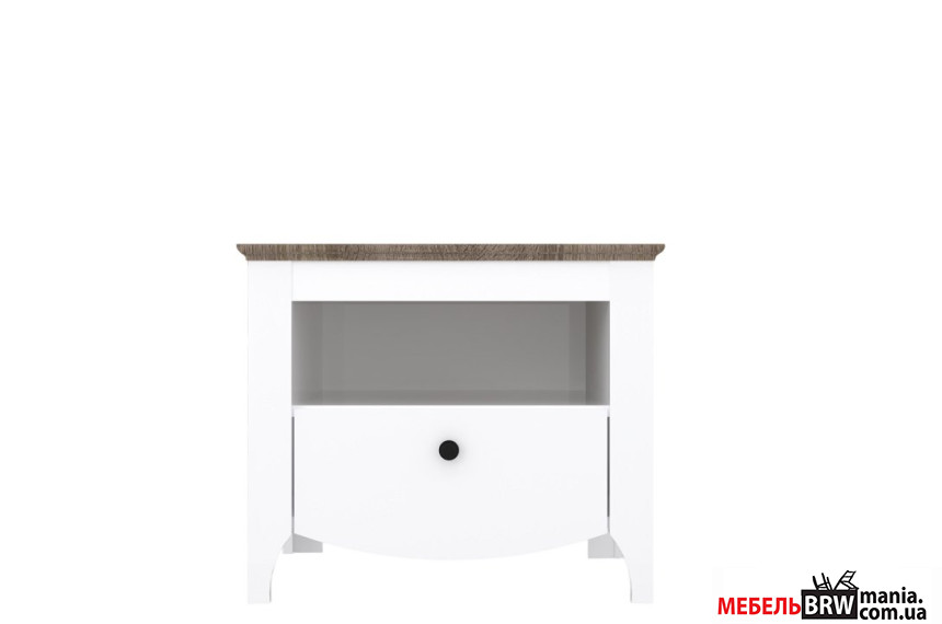 Тумба прикроватная Карина / Karina KOM1S Гербор с 1 ящиком Нимфеа альба/дуб сонома трюфель