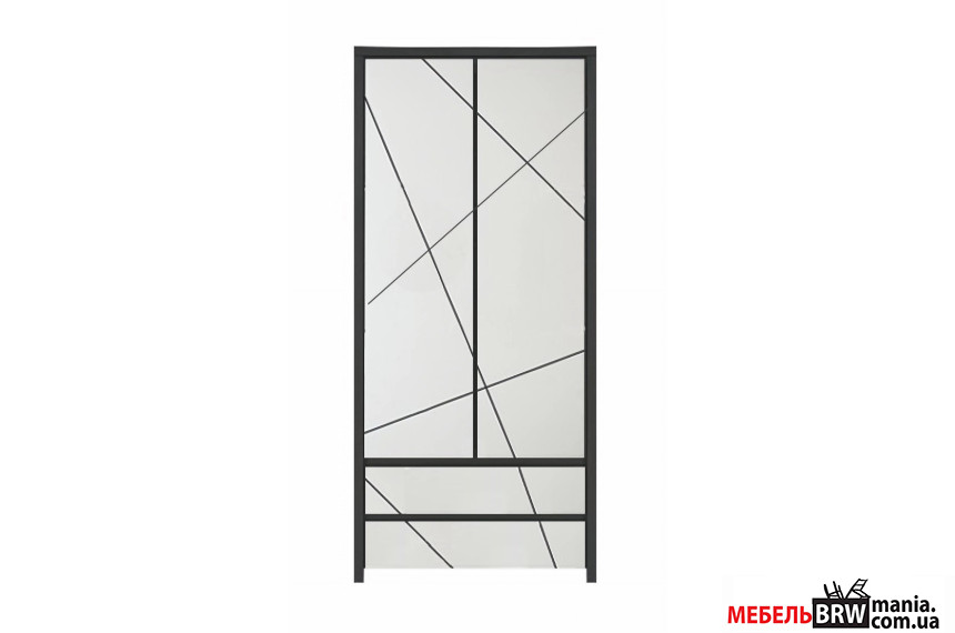 Шкаф платяной Каспиан МДФ / Kaspian MDF SZF2D2S БРВ 2-дверный Венге магия/белый снег