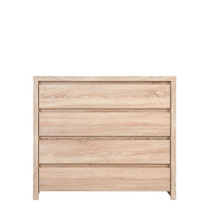 Комод Каспиан / Kaspian KOM4S БРВ с 4 ящиками Дуб сонома