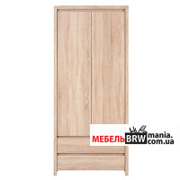 Пенал / Шкаф с полками Каспиан / Kaspian REG2D2S БРВ 2-дверный с 2 ящиками Дуб сонома Пенал / Шкаф с полками Каспиан / Kaspian REG2D2S БРВ 2-дверный с 2 ящиками Дуб сонома