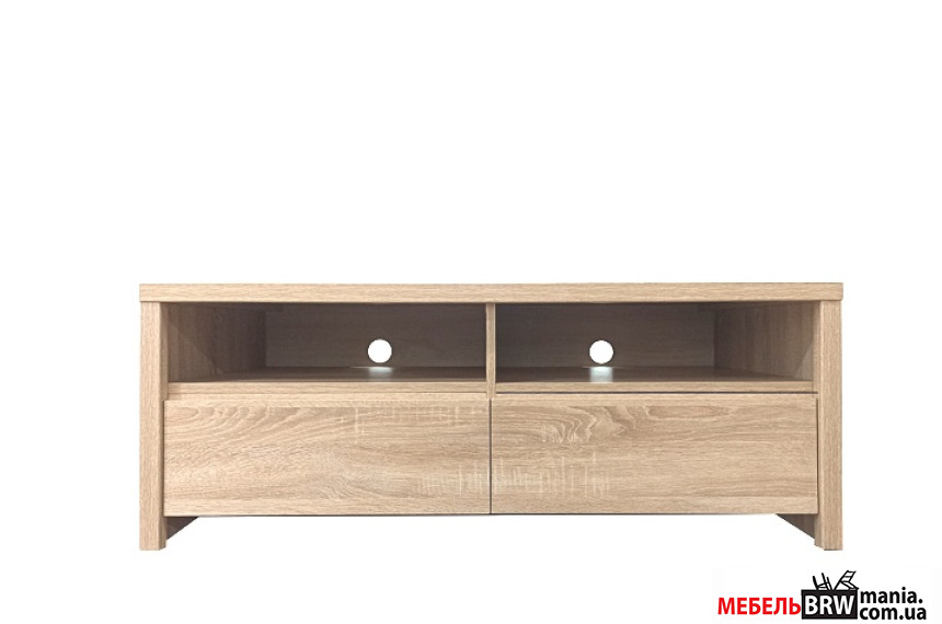 Тумба под ТВ Каспиан / Kaspian RTV2S/120/40 БРВ с 2 ящиками Дуб сонома
