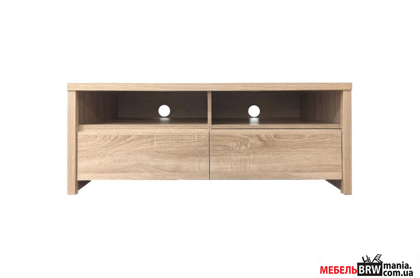 Тумба под ТВ Каспиан / Kaspian RTV2S/140/40 БРВ с 2 ящиками Дуб сонома