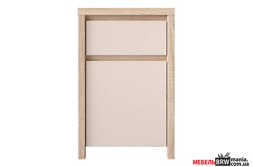 Комод Каспиан / Kaspian KOM1D1SP БРВ 1-дверный с 1  ящиком Дуб сонома/кашемир