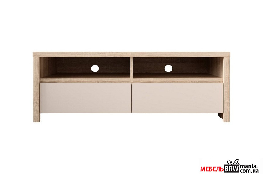 Тумба под ТВ Каспиан / Kaspian RTV2S/120/40 БРВ с 2 ящиками Дуб сонома/кашемир