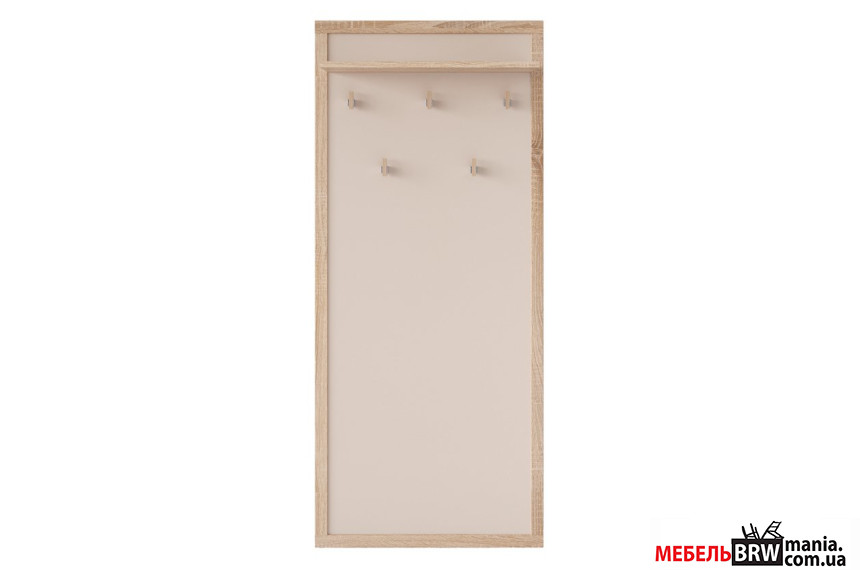 Вешалка Каспиан / Kaspian WIE60 БРВ настенная Дуб сонома/кашемир