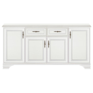 Комод Кентукі / Idento KOM4D2S БРВ 4-дверний з 2 шухлядами Білий альпійський