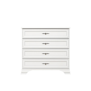 Комод Кентукі / Idento KOM4S N БРВ з 4 шухлядами Білий альпійський