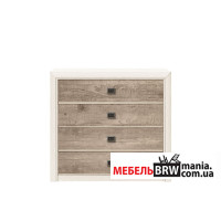 Комод Коен 2 / Koen 2 KOM4S БРВ с 4 ящиками Сосна аризонская/дуб корабельный