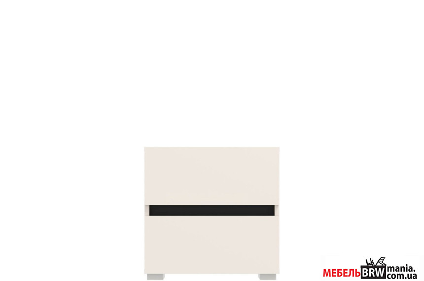 Тумба прикроватная Лондон / London KOM2S Гербор с 2 ящиками Кашемир/антрацит