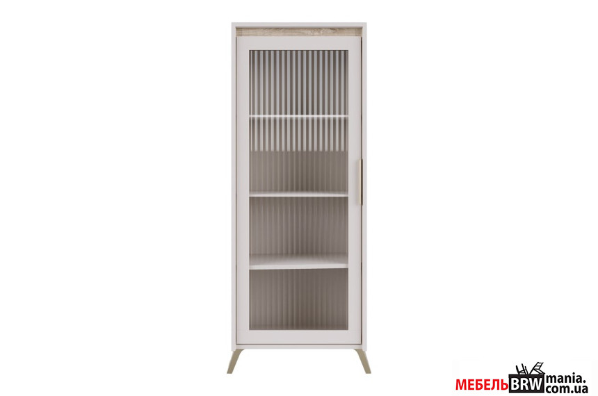 Витрина Лаундж / Lounge REG1W БРВ 1-дверная Кашемир/дуб сонома