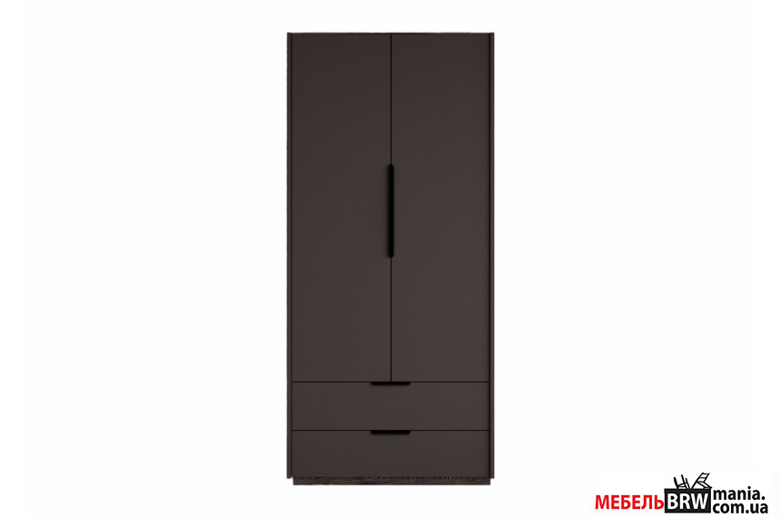 Шкаф платяной Мокко / Mokko SZF2D2S БРВ 2-дверный Темный трюфель/каштан арвадонна минк