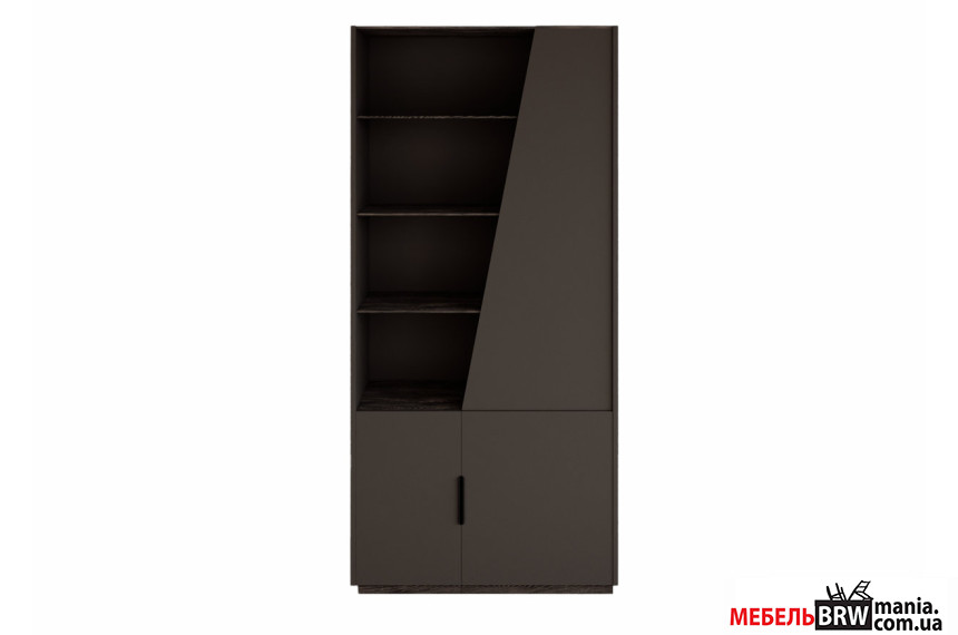 Стеллаж Мокко / Mokko REG3D80 БРВ 3-дверный Темный трюфель/каштан арвадонна минк
