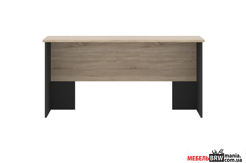 Стіл офісний комп'ютерний, письмовий Офіс Нью / Office New BIU160 Гербор Антрацит/дуб сонома