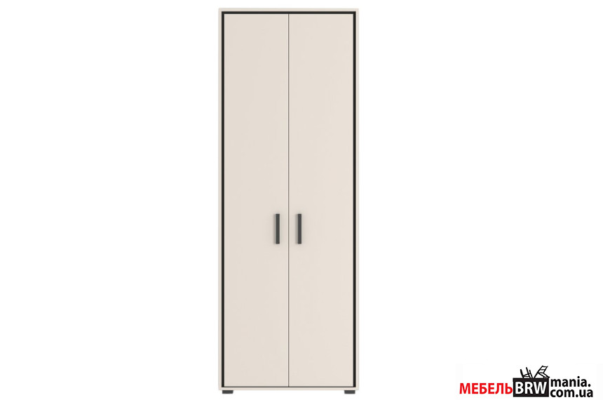 Шкаф Прайм / Prime SZF2D Гербор 2-дверный Кашемир/черный